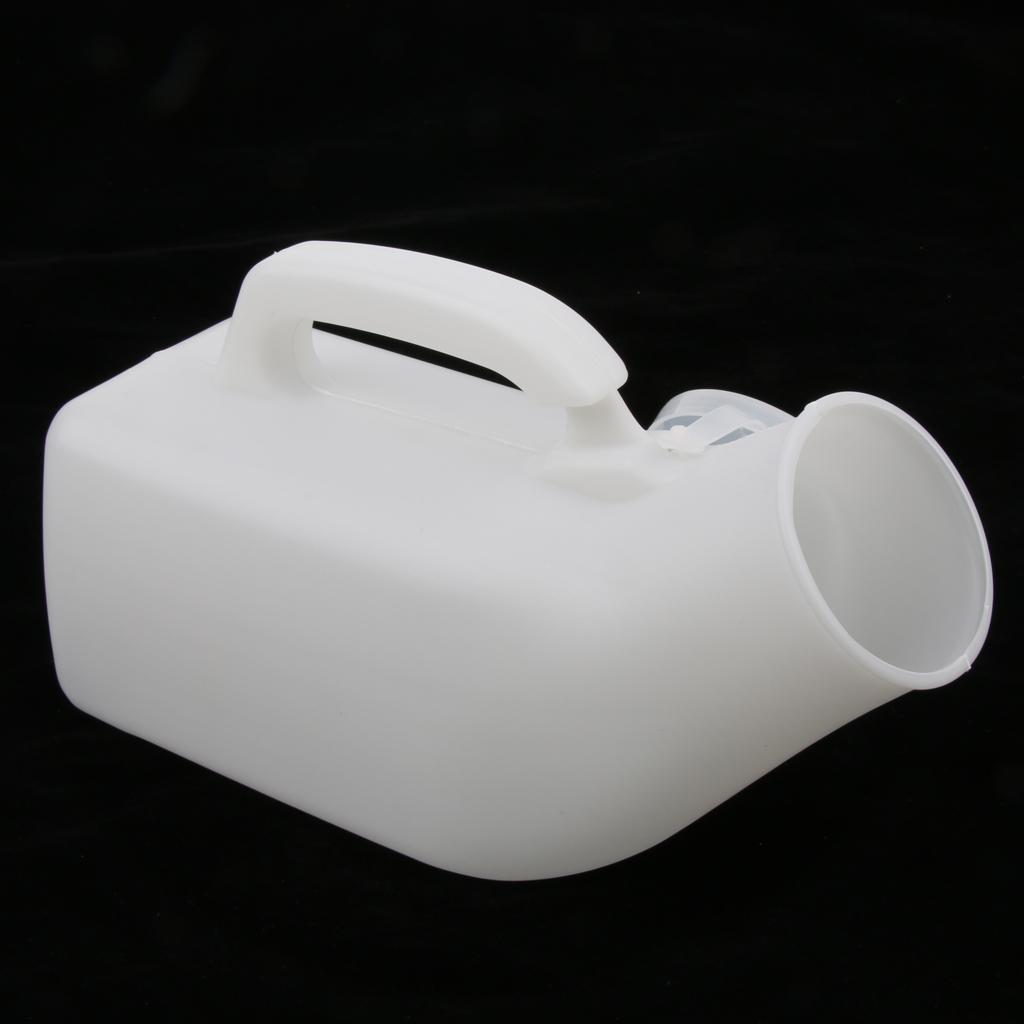 Males Urine Containers Toilet Bucket Chamber Hospital Pee Potty with Lid / Mobility & Daily Living Aids / Bedpans & Urinals - 1000ml