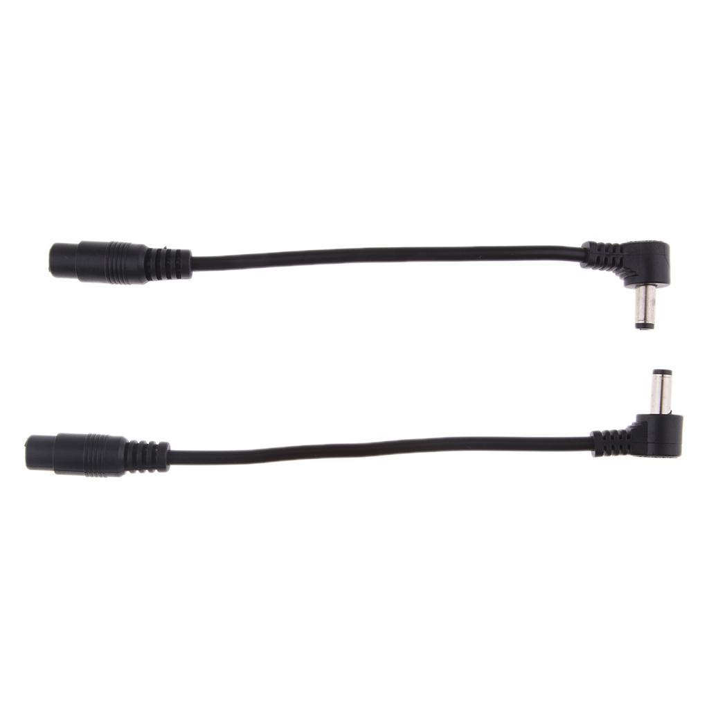 2Pcs 5.5*2.5mm Male to 5.5*2.1mm Female Adapter Cable