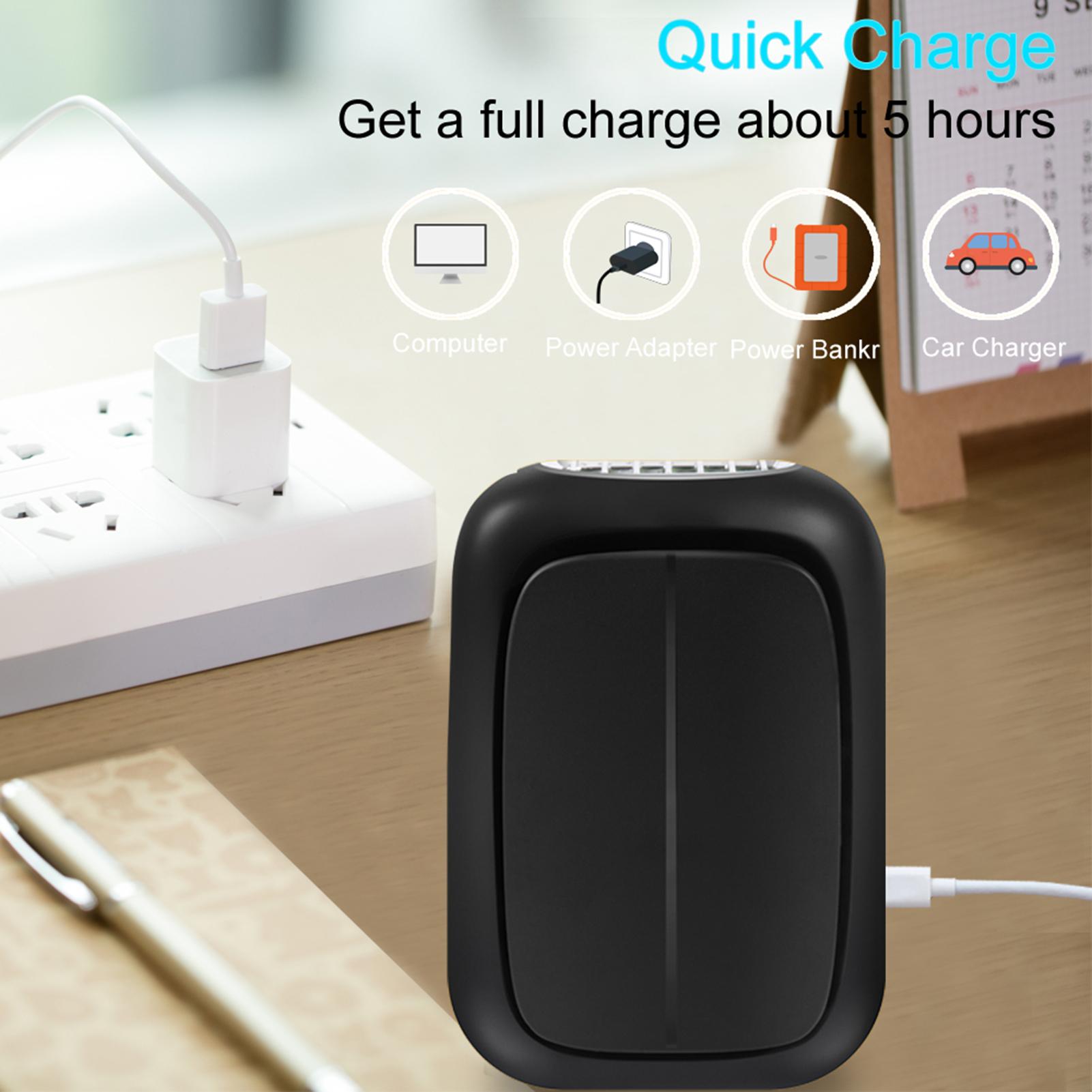 Quạt bỏ túi di động có kẹp thắt lưng sạc USB, hoạt động êm ái