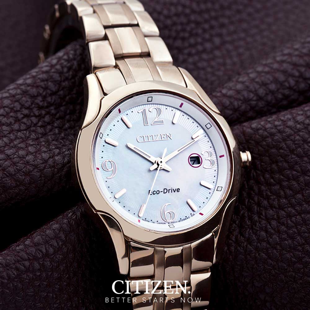 Đồng Hồ Nữ Citizen Dây Thép Không Gỉ EW1782-55A - Mặt Xà Cừ