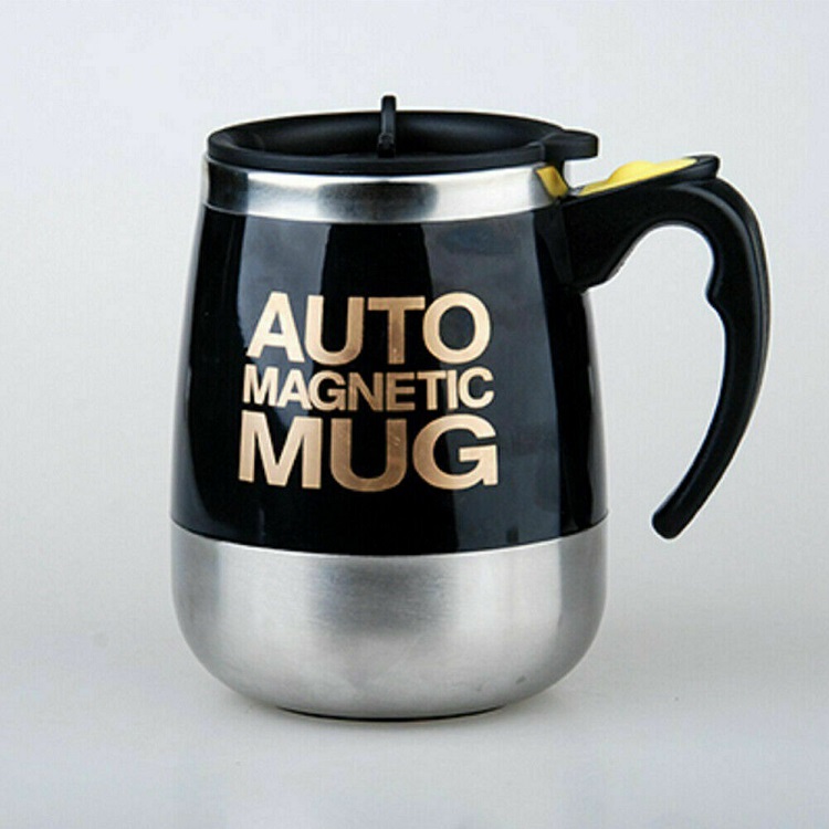 Cốc tự khuấy Auto Magnetic Mug 450ml - Tặng kèm đèn pin bóp tay mini