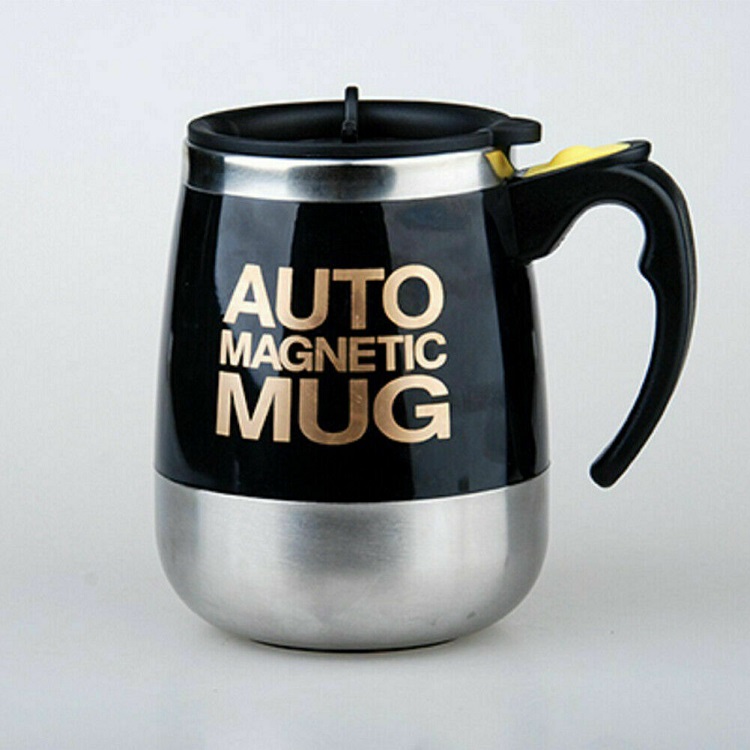 Cốc tự khuấy Auto Magnetic Mug 450ml (Giao màu ngẫu nhiên) - Tặng kèm đèn pin bóp tay mini