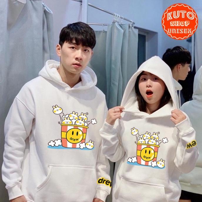 ÁO HOODIE DREW Nỉ Ngoại Cao Cấp In Pet Siêu Bền Siêu Đẹp (HD2850 - Giỏ Thỏ - Kèm Ảnh Thật) (TONI SHOP)