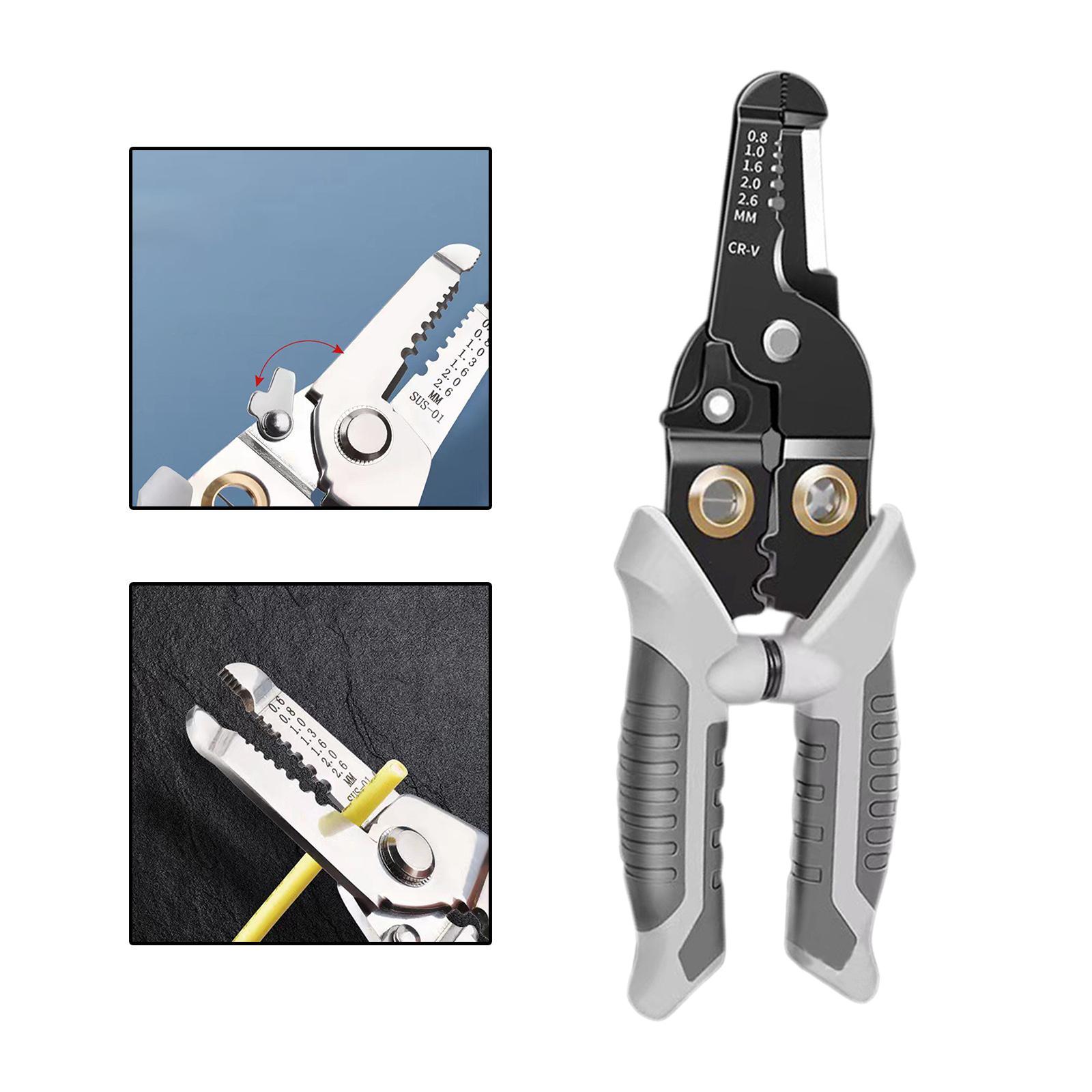 Wire Crimping Tool Portable 6 in 1 Stainless Steel Wire Cutter Wire Strip