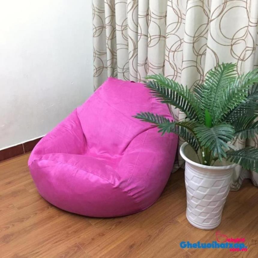 Vỏ ghế lười Babykid vải da lộn mềm được chọn màu