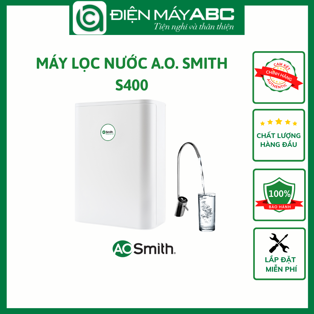 Máy lọc nước A. O. Smith S400 - Hàng Chính Hãng