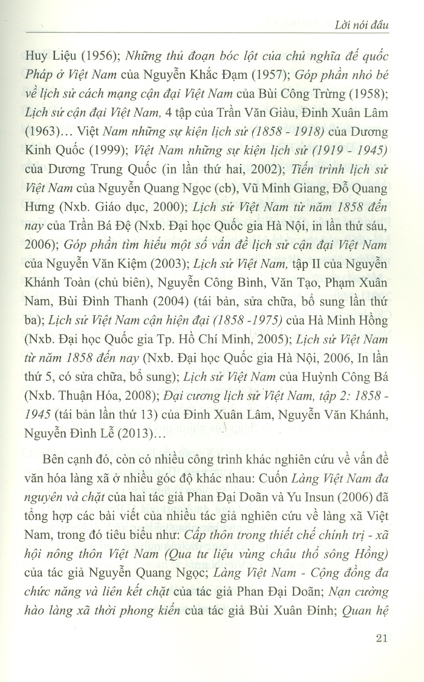 Nông Thôn Trung Kỳ Từ Năm 1858 Đến Năm 1945 (Sách Chuyên Khảo)