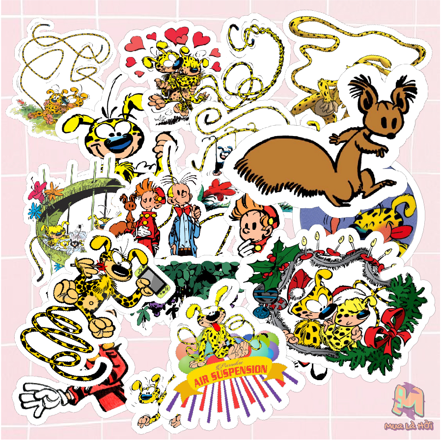 Miếng dán Stickers chủ đề Marsupilami
