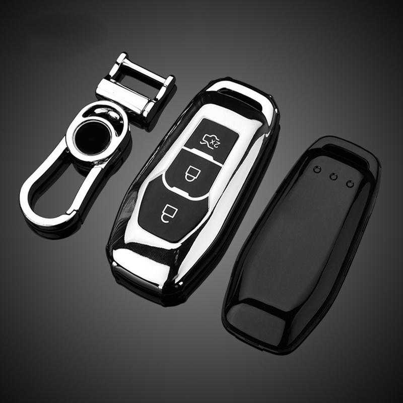 Vỏ bọc chìa khóa điều khiển từ xa bằng TPU cho Ford Mondeo 3 4 5 MK3 MK4 MK5 Focus 3 4 Ranger S C Max Explorer Fiesta