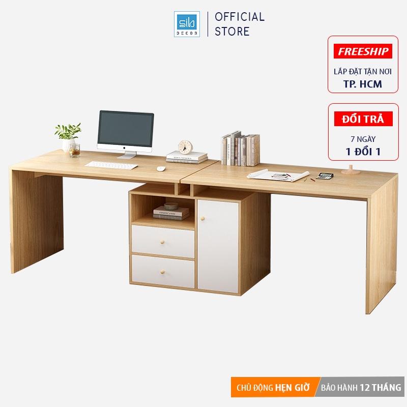 Bàn Làm Việc, Học Tập Cá Nhân Hoặc 2 Người Hiện Đại, Tiện Nghi SIB Decor Cho Học Sinh, Sinh Viên, Văn Phòng (Không Gồm G