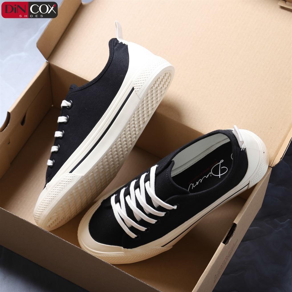 Giày Sneaker Vải Nữ DINCOX C20 Nữ Tính Sang Trọng Black