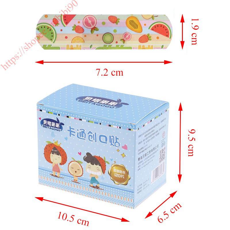 Hộp 100/120 Băng Dán Vết Thương Cute/Băng Gâu - Băng dán y tế băng urgo hoạt hình cute dễ thương