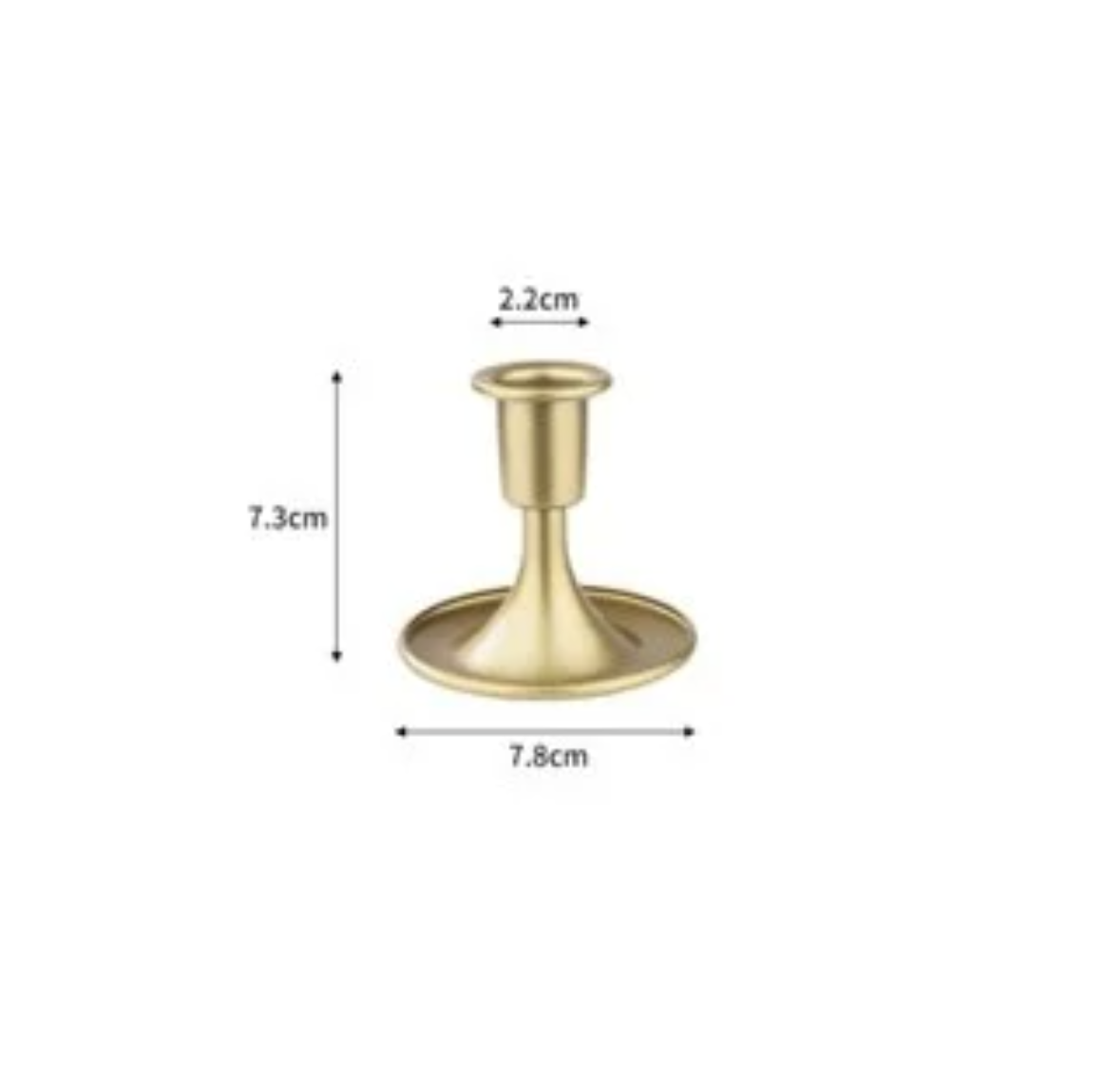 Chân Nến Sắt Mạ Vàng Trang Trí /3Pcs | Index Living Mall | Nhập Khẩu Thái Lan