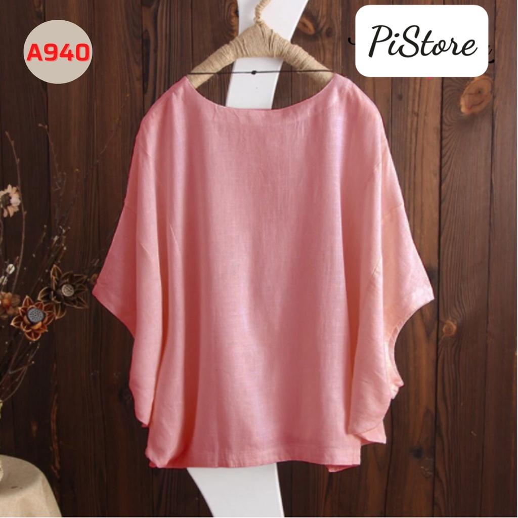 ️Có Big Size️ Áo Kiểu Trung Niên Trẻ Trung Tay Cánh Dơi Form Rộng Giấu Bụng Hàn Quốc,Thời Trang U30+