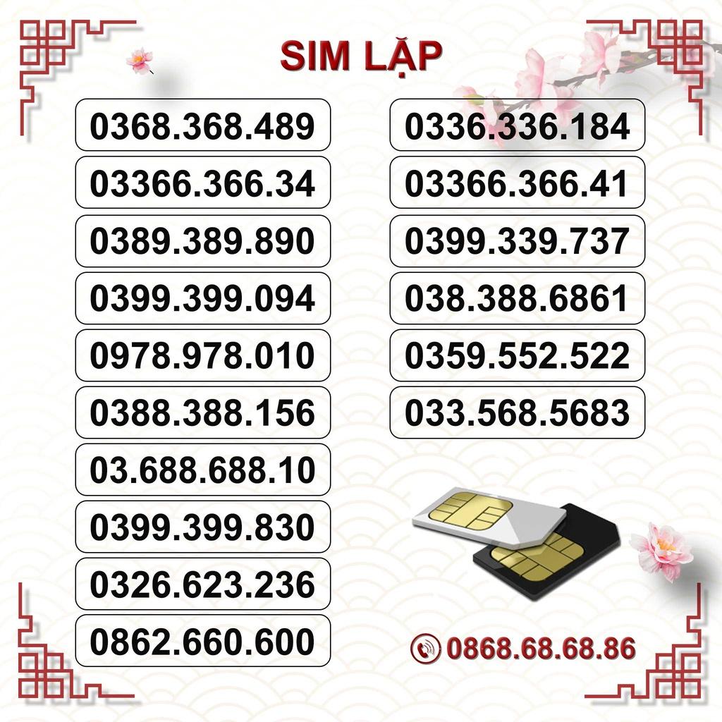 Sim Số Đẹp Lặp, Sim Viettel Trả Trước, Hỗ Trợ Đăng Ký Chính Chủ Khi Nhận Sim-HÀNG CHÍNH HÃNG