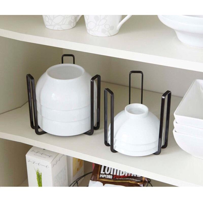 Japanese-Style Drain Dish Rack Kitchen Cabinet Organizer Storage Shelf Metal Drawer Drying Bowl Racks Home Accessories