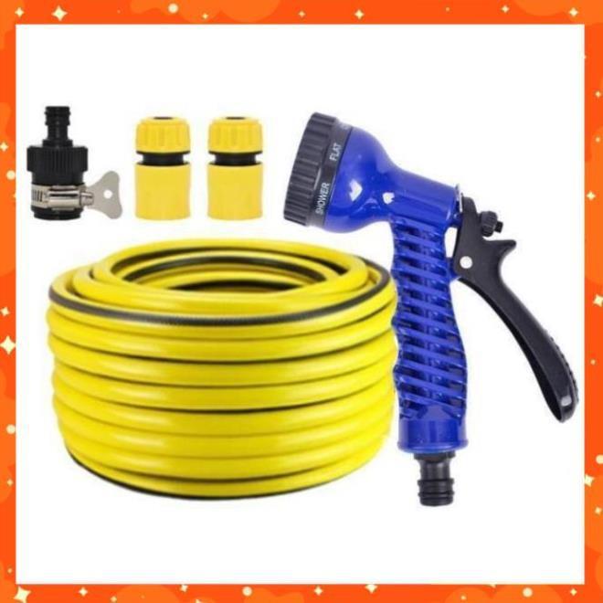 Bộ dây tăng áp 3 lần vòi xịt nước rửa xe, tưới cây loại 7-10m 206843