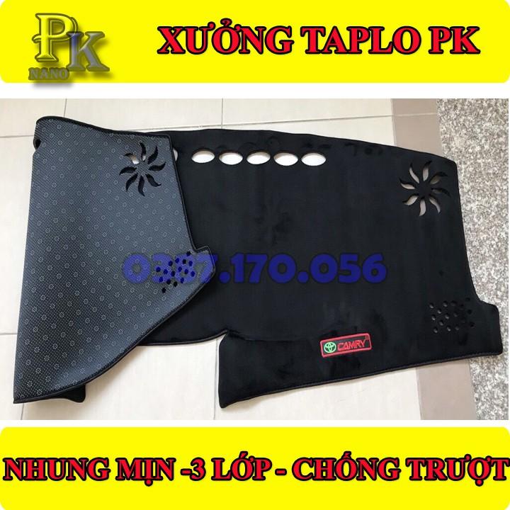 THẢM TAPLO NHUNG XE CAMRY- THẢM TAPLO CAMRY- THẢM TAPLO DA XE CAMRY CHUẨN FORM-NANOPK