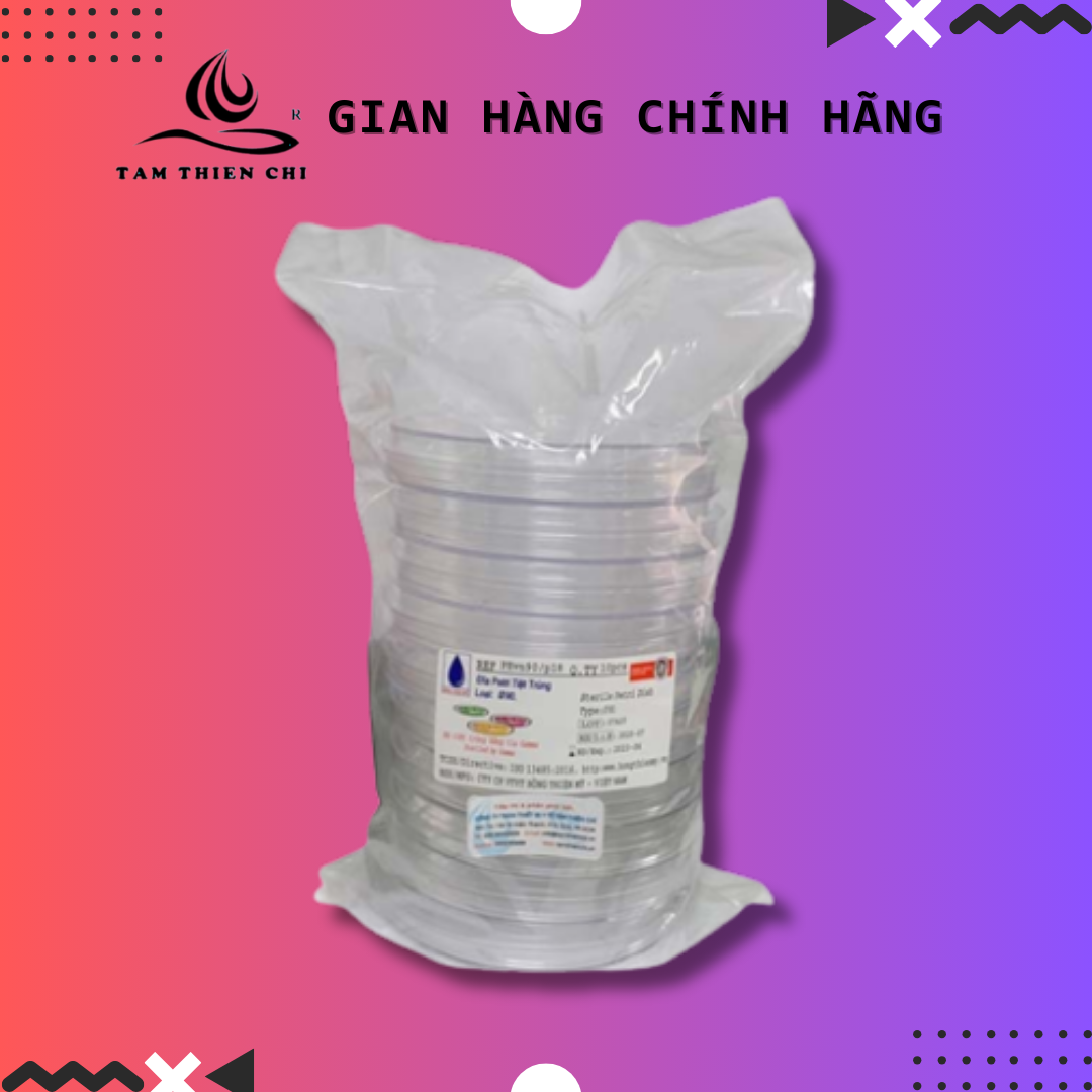 Đĩa Petri nhựa HTM size 90mm Túi 10 cái