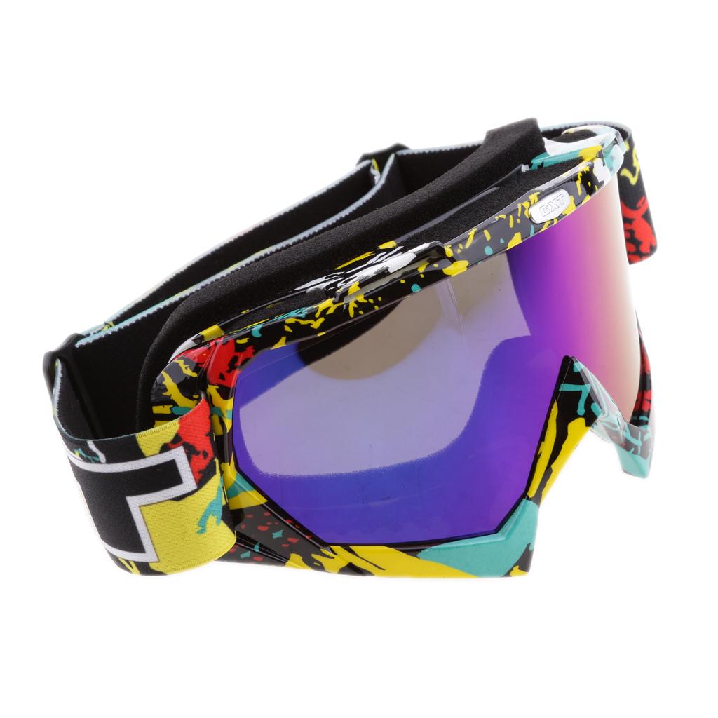 Motorcycle Motocross Windproof Anti-Fog Dustproof Goggles Colorful