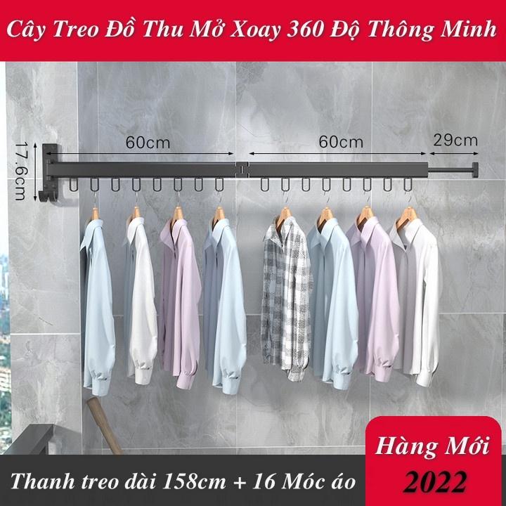 Cây Treo Đồ Thu Xếp Mở Thông Minh – Xoay 360 Độ Tiện Lợi ️Hanrui Offical️