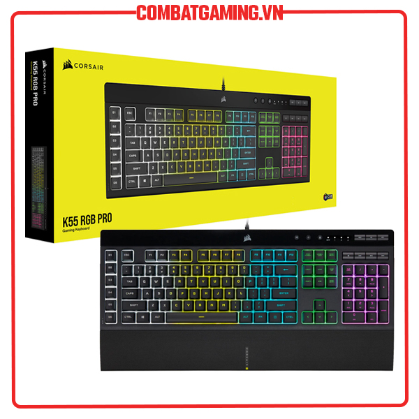 Bàn Phím Corsair K55 RGB Pro - Hàng Chính Hãng