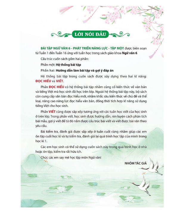 Sách - Combo Bài tập Ngữ Văn 6 Phát triển năng lực - Tập 1 + 2