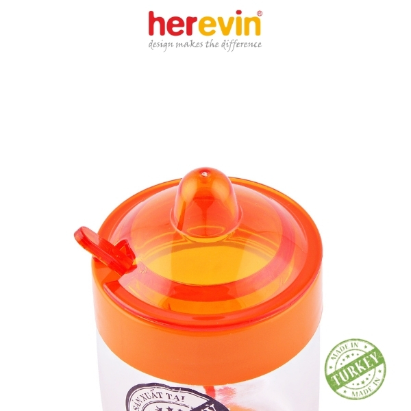 Hũ Gia Vị Thuỷ Tinh Có Muỗng Herevin 200ml (Giao màu ngẫu nhiên)