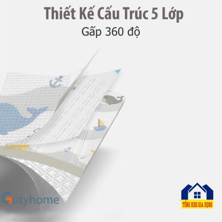 Thảm xốp XPE gấp gọn, CHỐNG THẤM, CHỐNG TRƠN TRƯỢT cho bé/Thảm trải sàn xốp 2 mặt cao cấp LOẠI DÀY