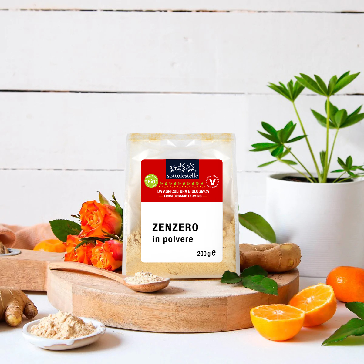 Bột Gừng Hữu Cơ 250g Sottolestelle Organic Ginger Powder