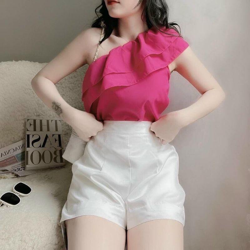 SET LỆCH VAI BÈO HỒNG