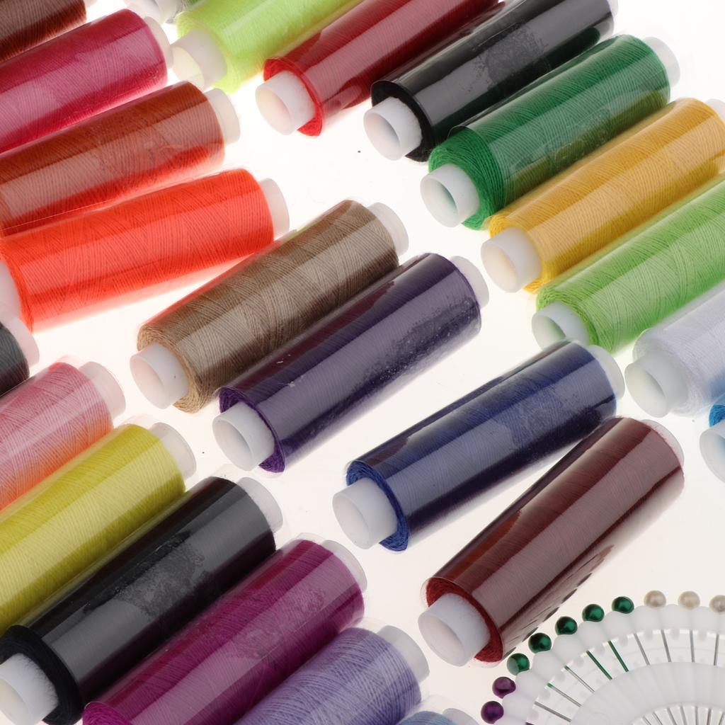 Professional Sewing Kit with Wooden Storage Box for Home Sewing Supplies