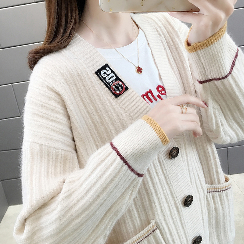 Hình ảnh Áo len nữ cardigan chất len dày mịn freesize dưới 62kg phong cách Hàn Quốc