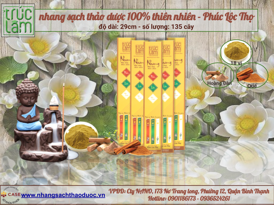 Nhang Sạch Thảo Dược Phúc Lộc Thọ
