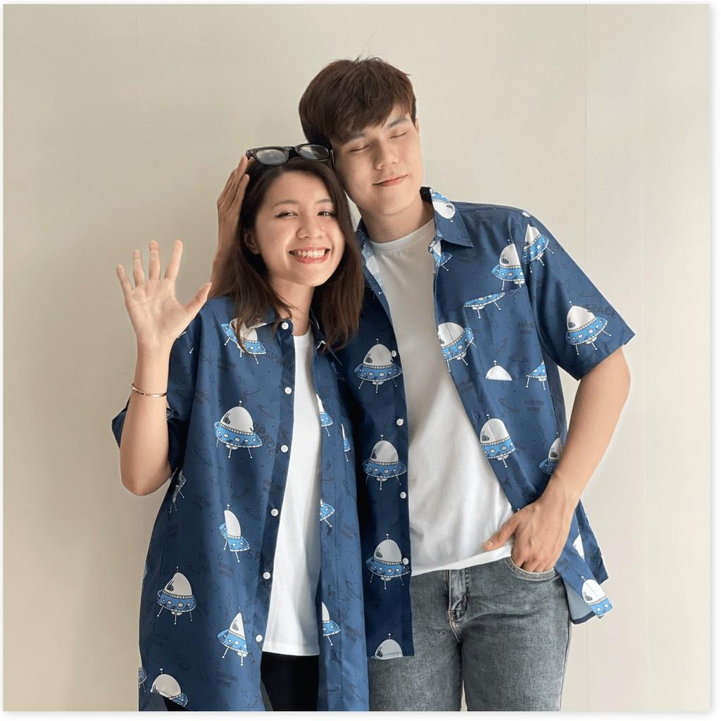 ÁO SƠ MI NAM NỮ,THIẾT KẾ HỌA TIẾT SIÊU NGẦU,CHẤT LIỆU VÃI THOÁNG MÁT THỜI TRANG VINA 1HIT FASHION
