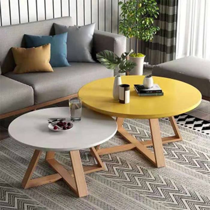 Bàn Sofa hiện đại 60x60cm Gỗ MDF cao cấp - Bàn trà tiện ích Đa năng Trang trí sang trọng BAT019 Giao màu ngẫu nhiên