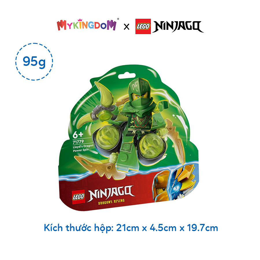 Đồ Chơi Lắp Ráp Con Quay Năng Lượng Rồng Của Lloyd Lego Ninjago 71779 (56 chi tiết)