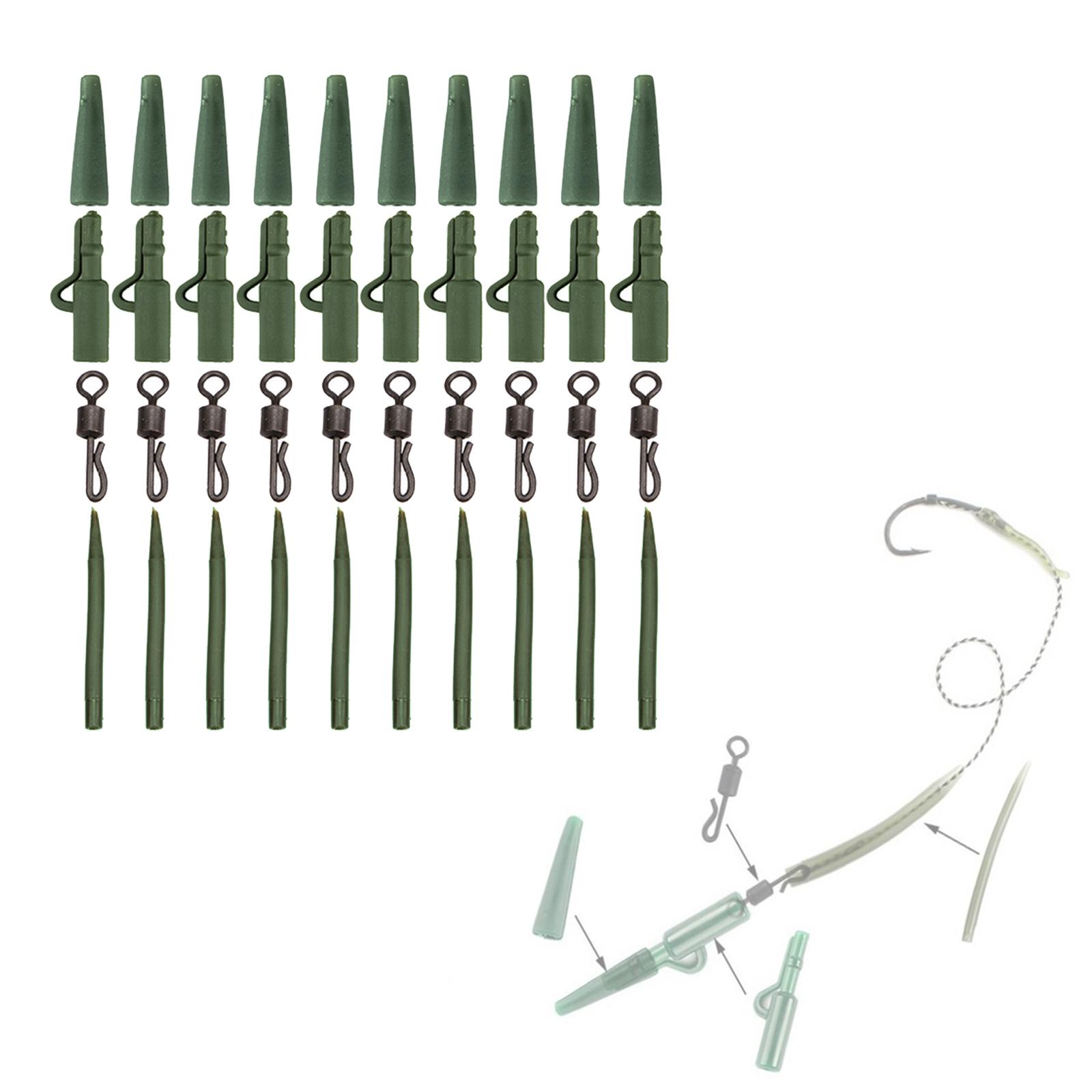 40-in-1 Carp Fishing Tackles Sea Fishing Rolling Swivels Terminal Tackle