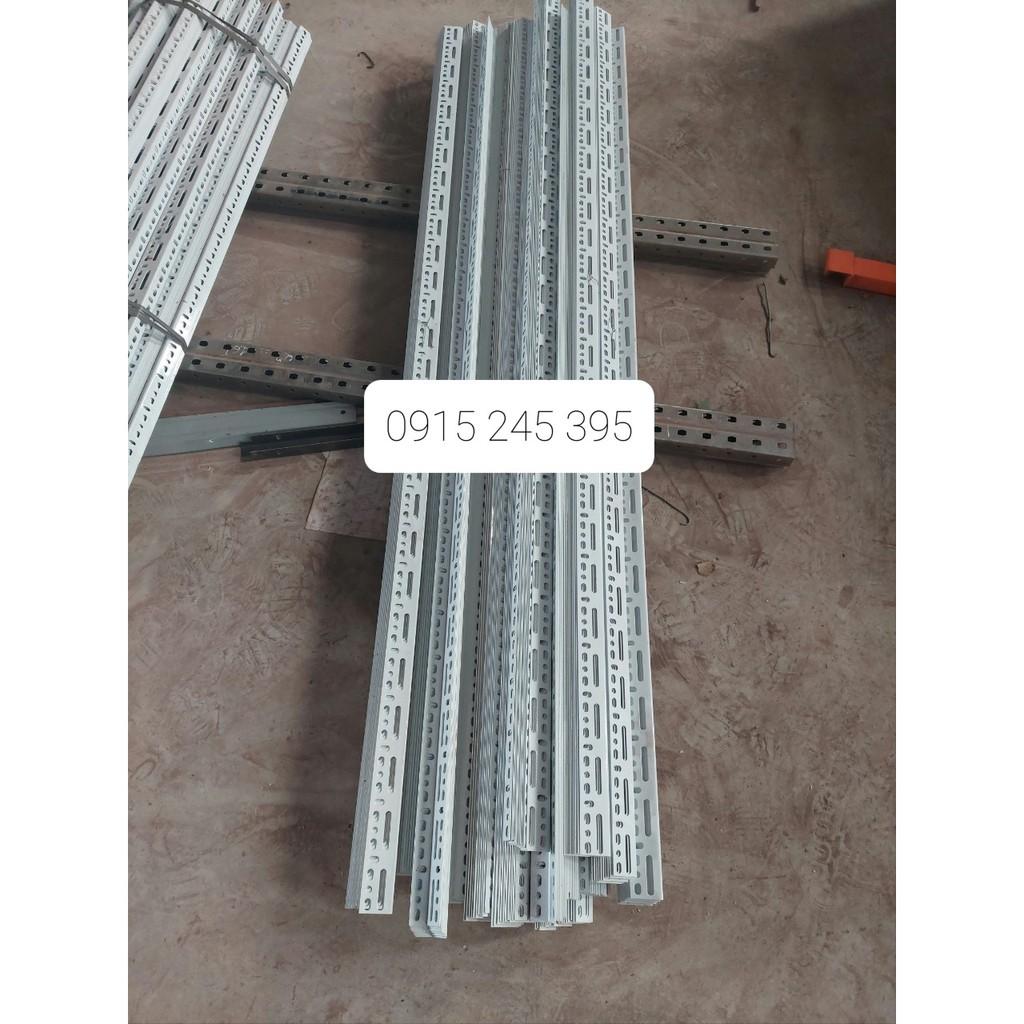 KT : 85cm . Bộ 4 thanh sắt v lỗ đa năng V3x5cm dài 85cm