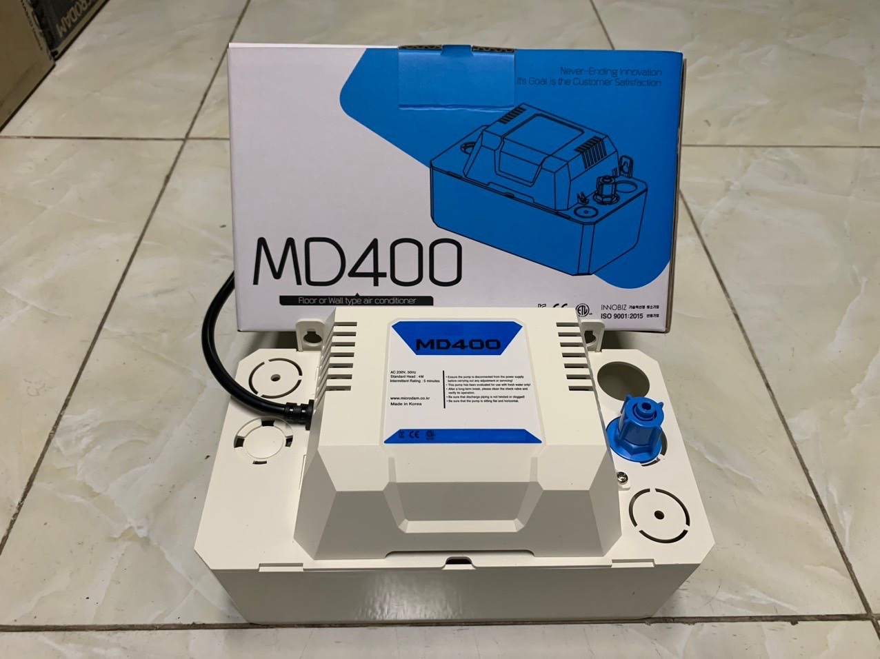 Máy bơm nước ngưng điều hòa Microdam 4 mét - MD400 SUNGSHIN