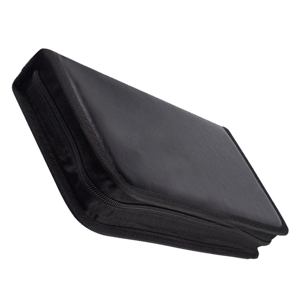80/250 Disc Heavy Duty CD DVD Storage Bag Case PU Leather Disks DVD Holder