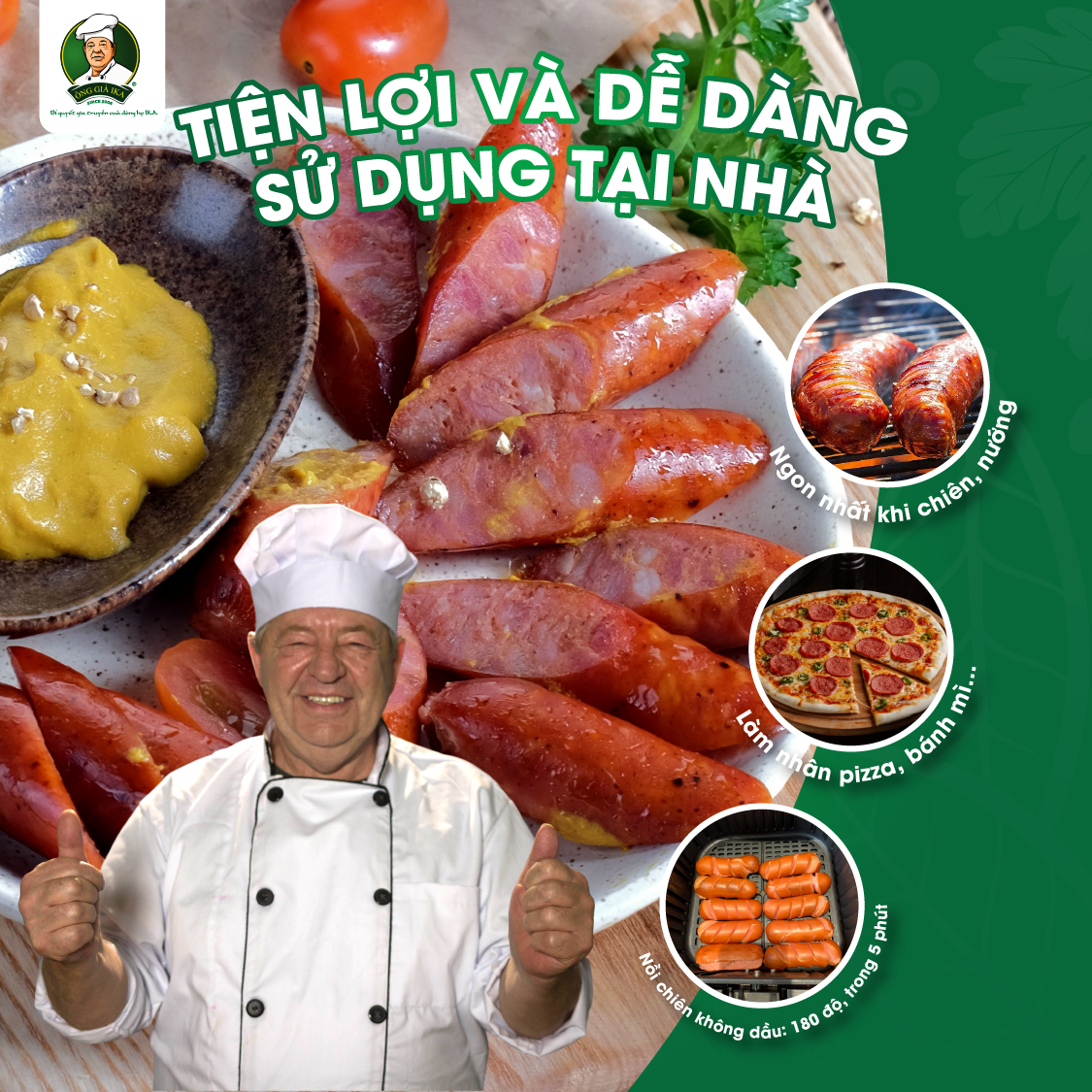[Chỉ Giao Hà Nội] Xúc xích Klobasa Mini 250g