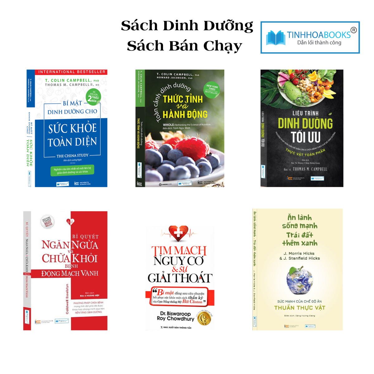 Combo Sách Dinh Dưỡng Bán Chạy: Toàn Cảnh Dinh Dưỡng + Ăn Lành Sống Mạnh (Tái Bản)