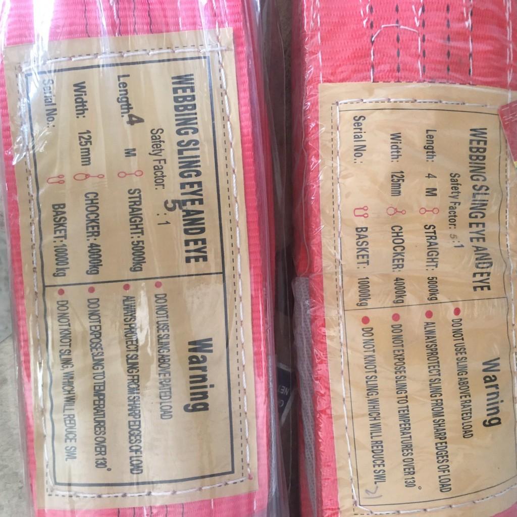 Cáp vải cẩu 5 tấn 4 mét kho cáp thép NAM LONG CHÂU