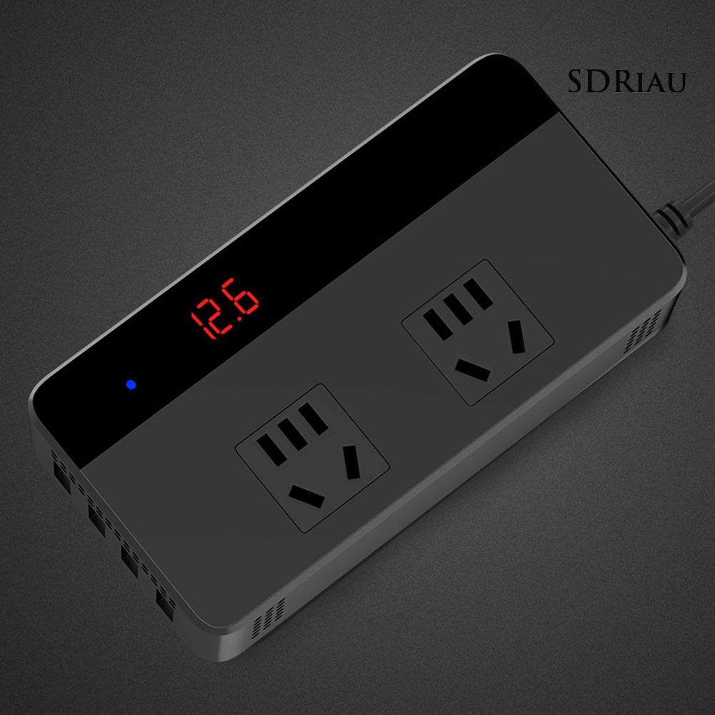 Bộ Sạc Trên Xe Hơi 4 Cổng Usb Qcdz 200w 12v / 12-24v Sang Ac 220v