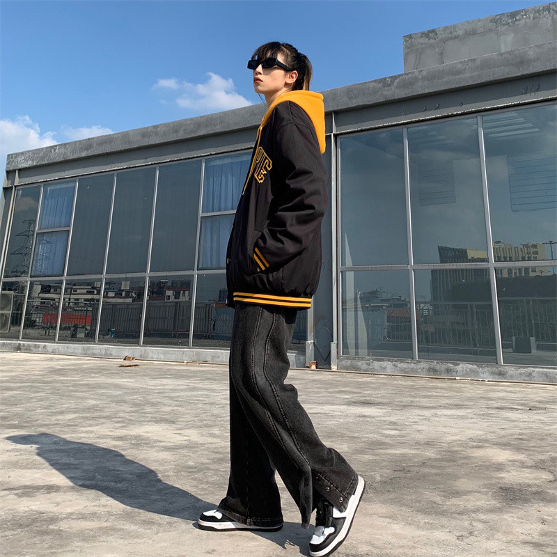 Áo khoác dù nam nữ ulzzang 2 lớp kèm mũ Yinxx, áo boomber jacket form rộng AK22