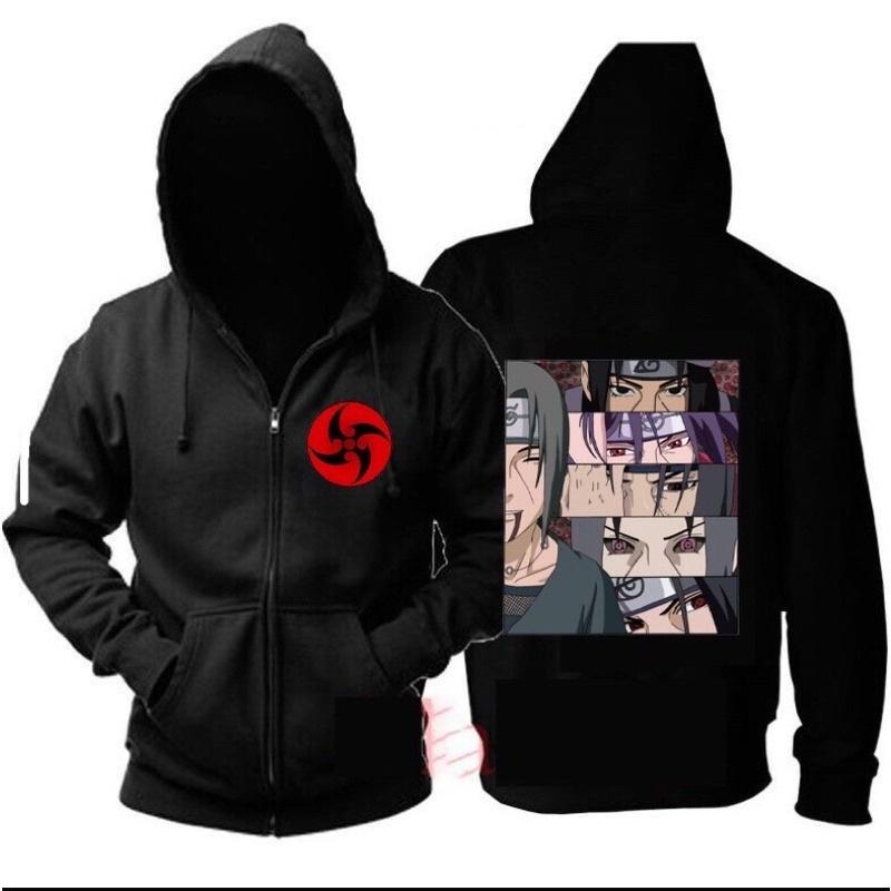 Áo Khoác Hoodie In Hình ITACHI UCHIHA, SASUKE SENPAI , NARUTO ANIME Đủ Size Nam Nữ UNISEX