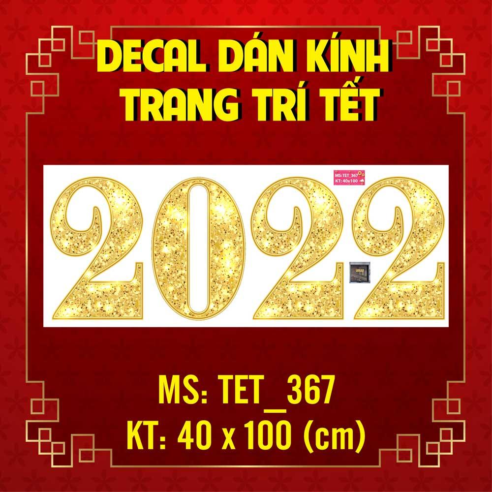 DECAL TRANG TRÍ TẾT NGUYÊN ĐÁN SỐ 2022 SỐ 3