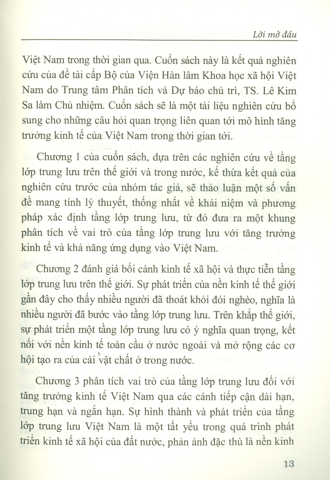 Đặc Trưng Và Vai Trò Của Tầng Lớp Trung Lưu Ở Việt Nam (Sách chuyên khảo)