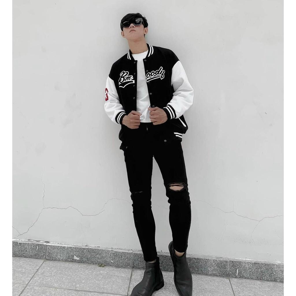 Áo khoác bomber cặp đôi nam nữ dù unisex form rộng 2 lớp 23 LANA FASHION